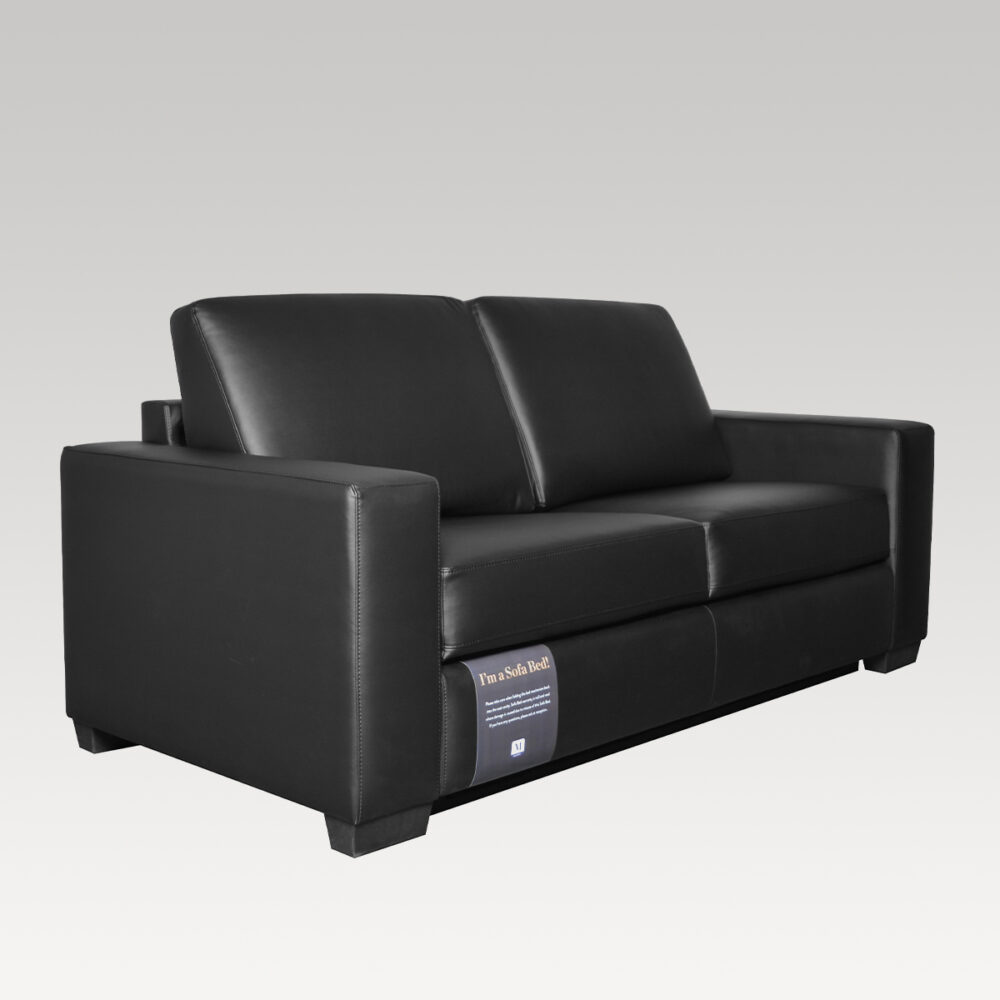 Image of Makers Double Sofa Bed - Black PU