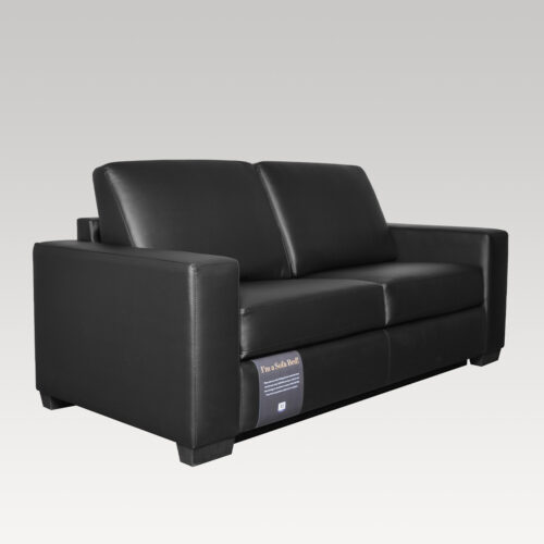 Makers Double Sofa Bed - Black PU