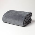 Image of Dreamticket Coral Fleece Blanket - Pewter
