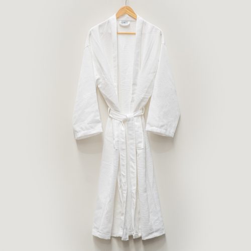 Diamonds 750g Waffle Weave Kimono Bath Robe