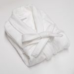 Image of Weavers 1240g Velour Bath Robe - White