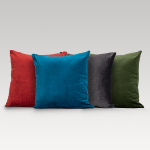 Image of DreamTicket Verve Square Velvet Cushion Cover - Pewter