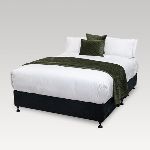 DreamGreen Verve Velvet Quilted Coverlet - Fern