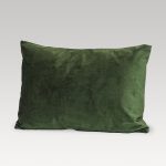 Image of DreamTicket Oblong Verve Velvet Cushion Cover - Fern