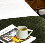 Image of DreamGreen Verve Velvet Quilted Coverlet - Fern