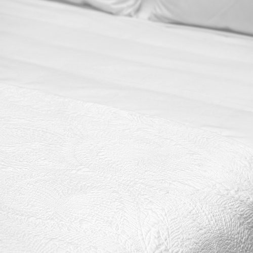 DreamGreen Amora Fleur Bedcover - White