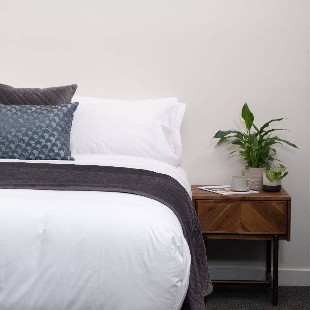 Image of DreamGreen Verve Velvet Quilted Coverlet - Pewter