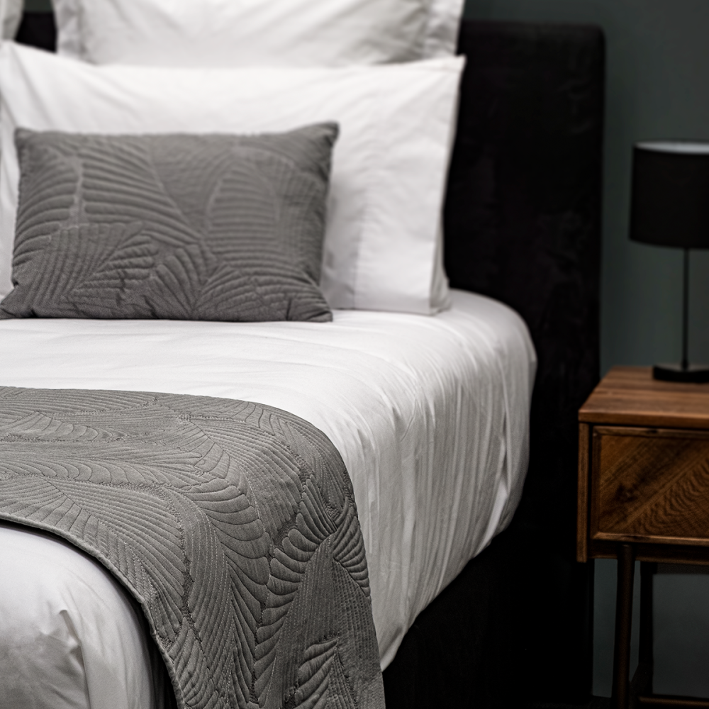 Image of DreamGreen Amora Oblong Cushion Cover - Charcoal