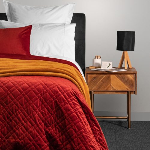 DreamTicket Verve Oblong Velvet Cushion Cover - Russet