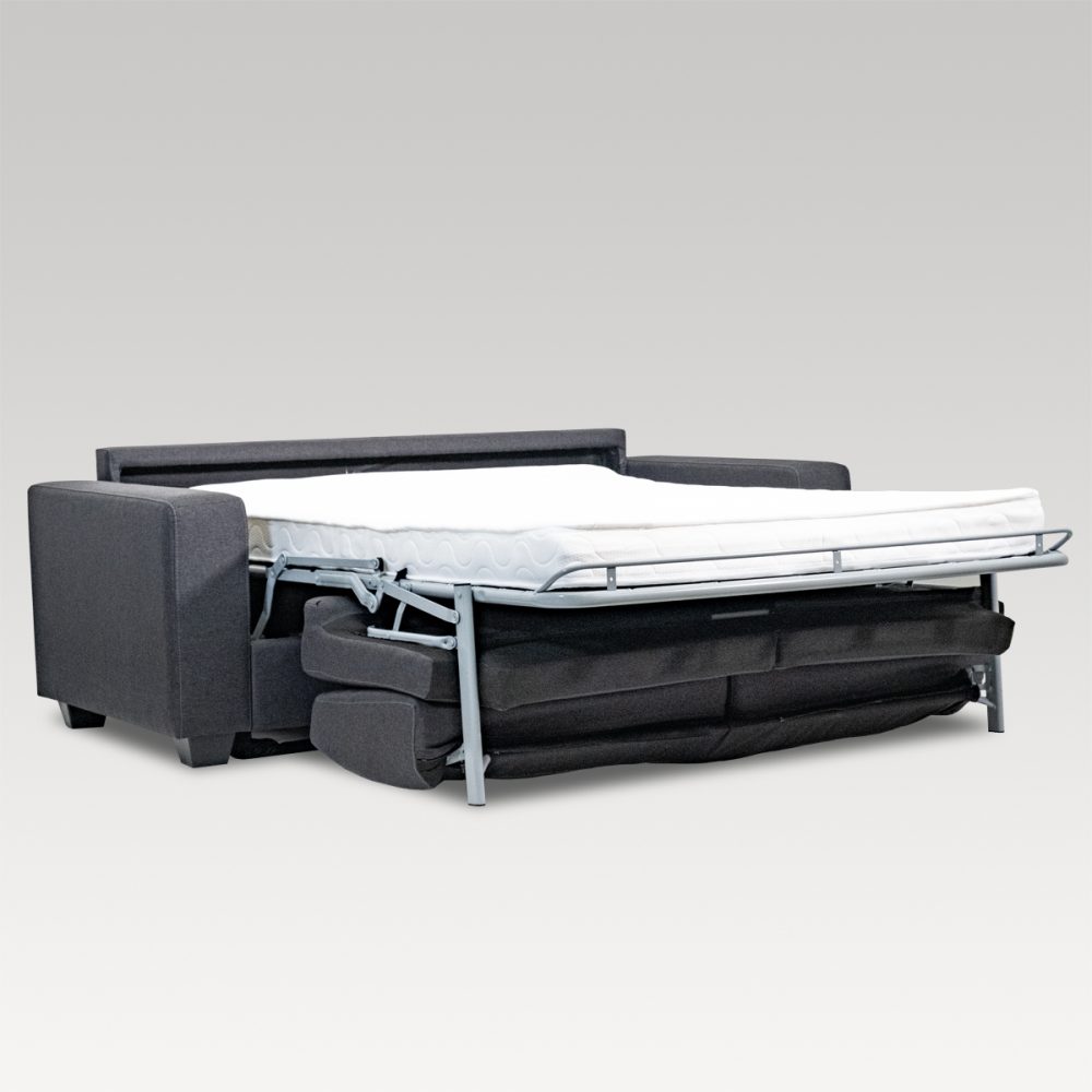 Image of Makers Double Sofa Bed - Charcoal Fabric