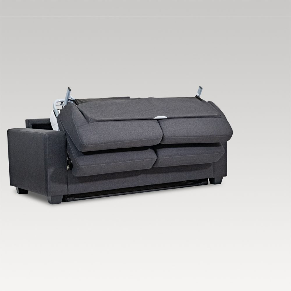 Image of Makers Double Sofa Bed - Charcoal Fabric
