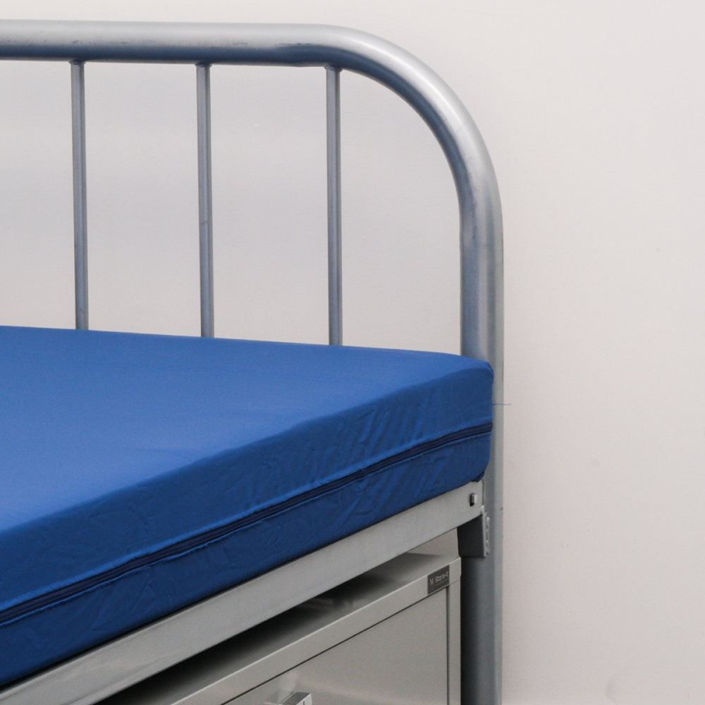 Image of Makers 150mm Foam Mattress with Waterproof & Fire Retardant Cover - Blue