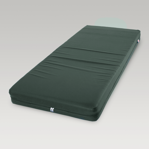 Makers 150mm Foam Mattress with Waterproof & Fire Retardant Cover - Kombu Green