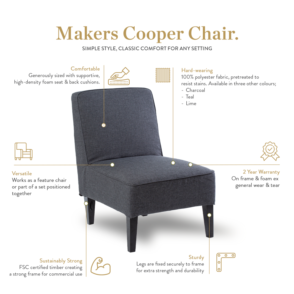 Image of Makers Cooper Chair - Charcoal