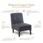 Image of Makers Cooper Chair - Charcoal