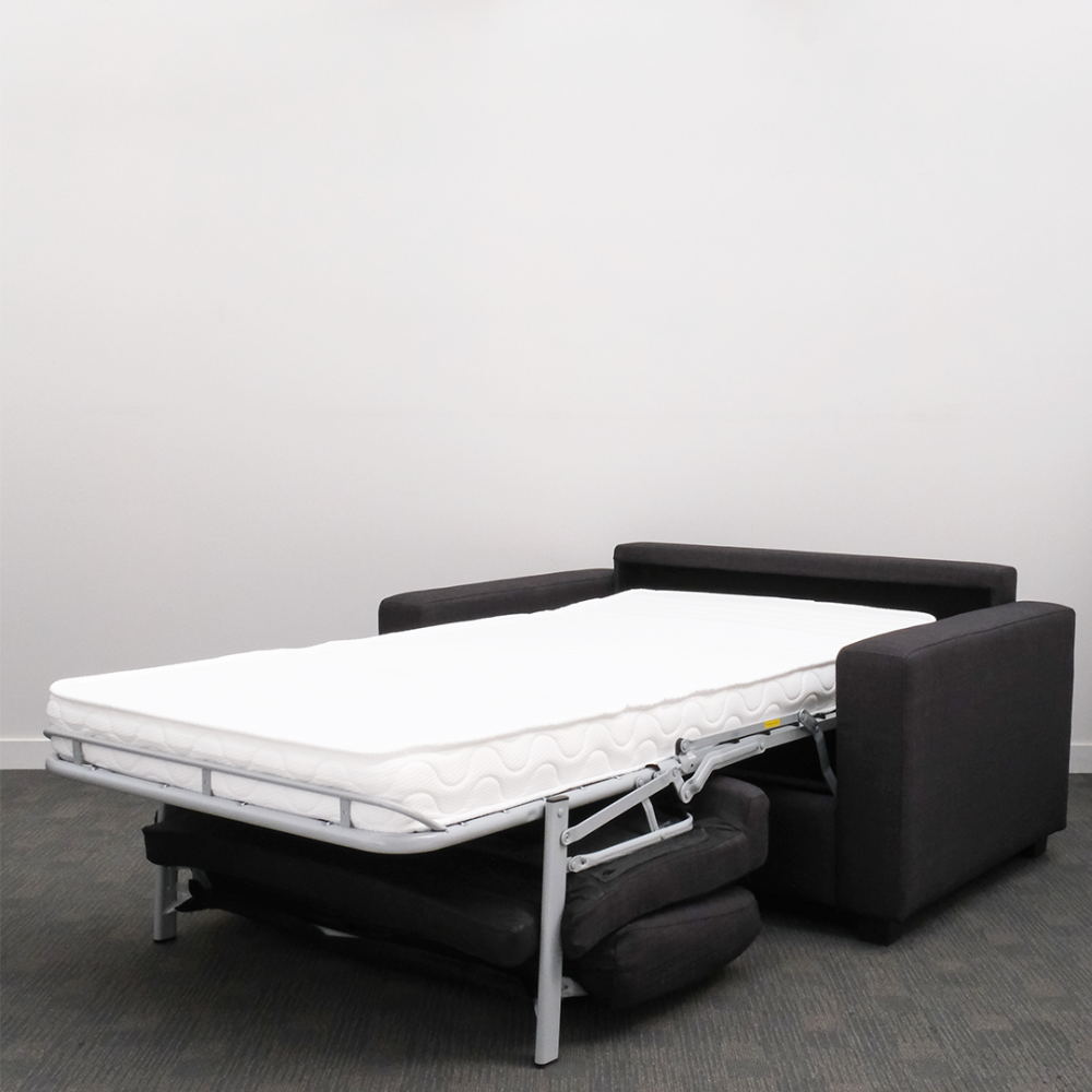 Image of Makers Single Sofa Bed - Charcoal Fabric