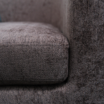 Image of Makers Deluxe Fabric Tub Chair - Chocolate