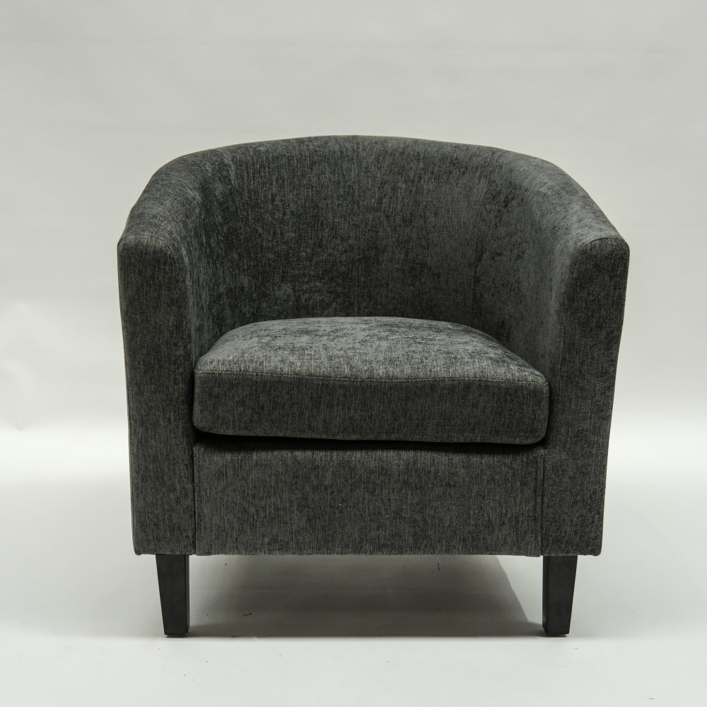 Image of Makers Deluxe Fabric Tub Chair - Storm