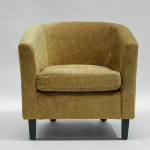 Image of Makers Deluxe Fabric Tub Chair - Pistachio