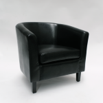 Image of Makers PU Tub Chair - Black
