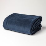 Image of DreamTicket Coral Fleece Blanket - Navy