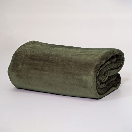 DreamTicket Coral Fleece Blanket - Olive
