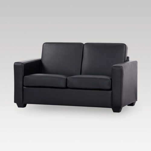 Makers Gregor PU 2 Seater Sofa - Black